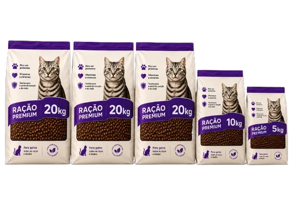 75kg de ração para gatos
